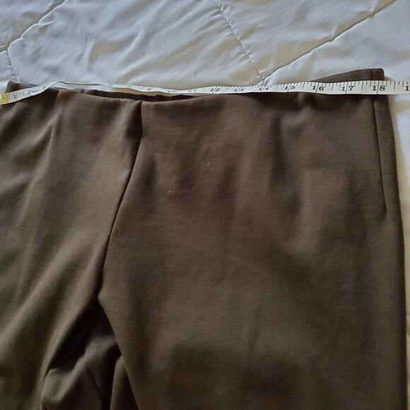 Eileen Fisher Womens Pants Size Large Pull On Stretch Slim Leg Olive Gray - Picture 6 of 7